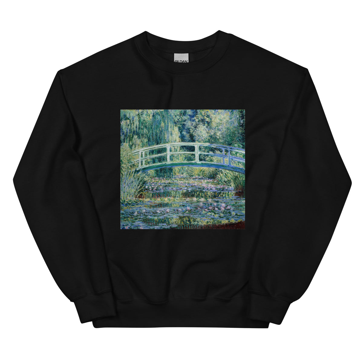 Black Sweater Claude Monet S Water Lilies And Japanese Bridge Famous Painting Essential