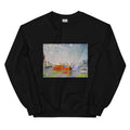 Black Sweater Claude Monet S Red Boats At Argenteuil Famous Painting Essential