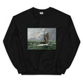 Black Sweater Claude Monet S Seascape Storm Famous Painting Essential