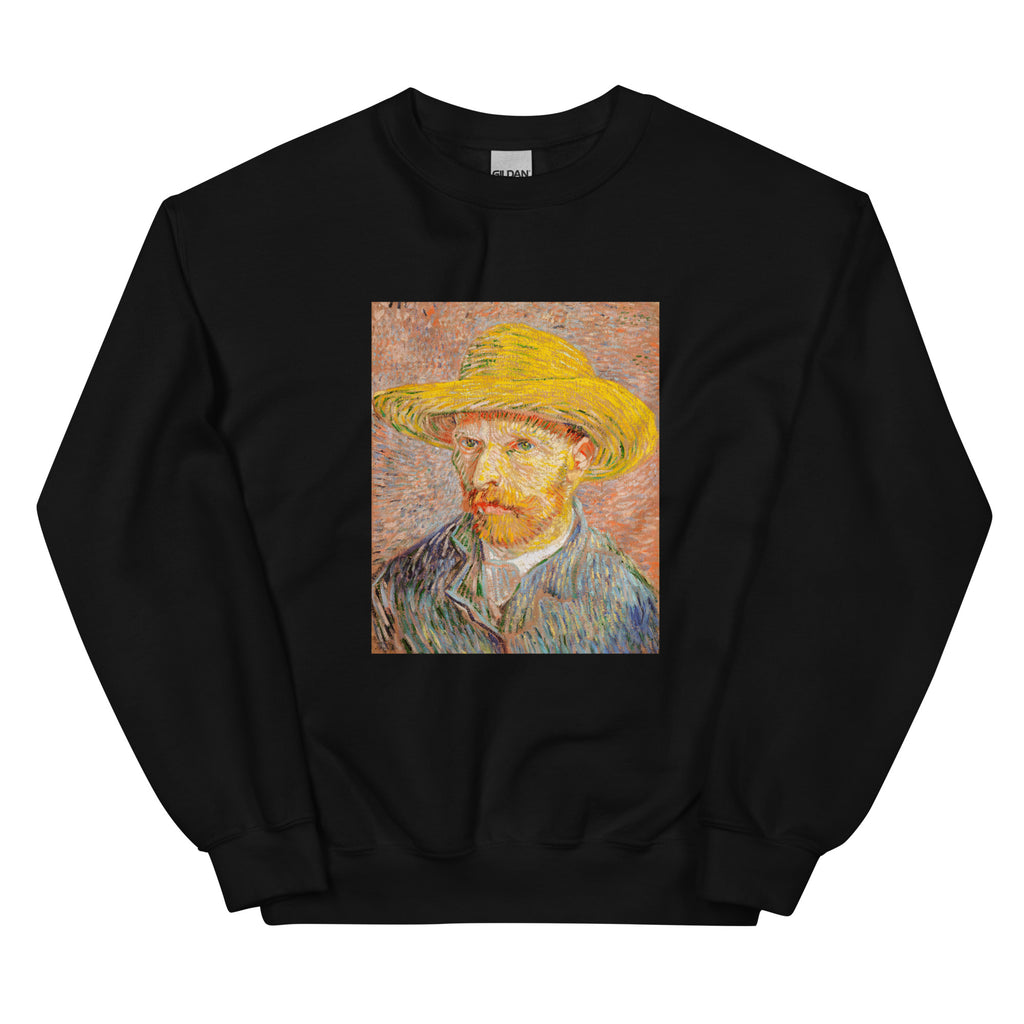 Black Sweater Self-Portrait With A Straw Hat Essential