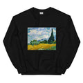 Black Sweater Vincent Van Gogh S Wheat Field With Cypresses Famous Painting Essential