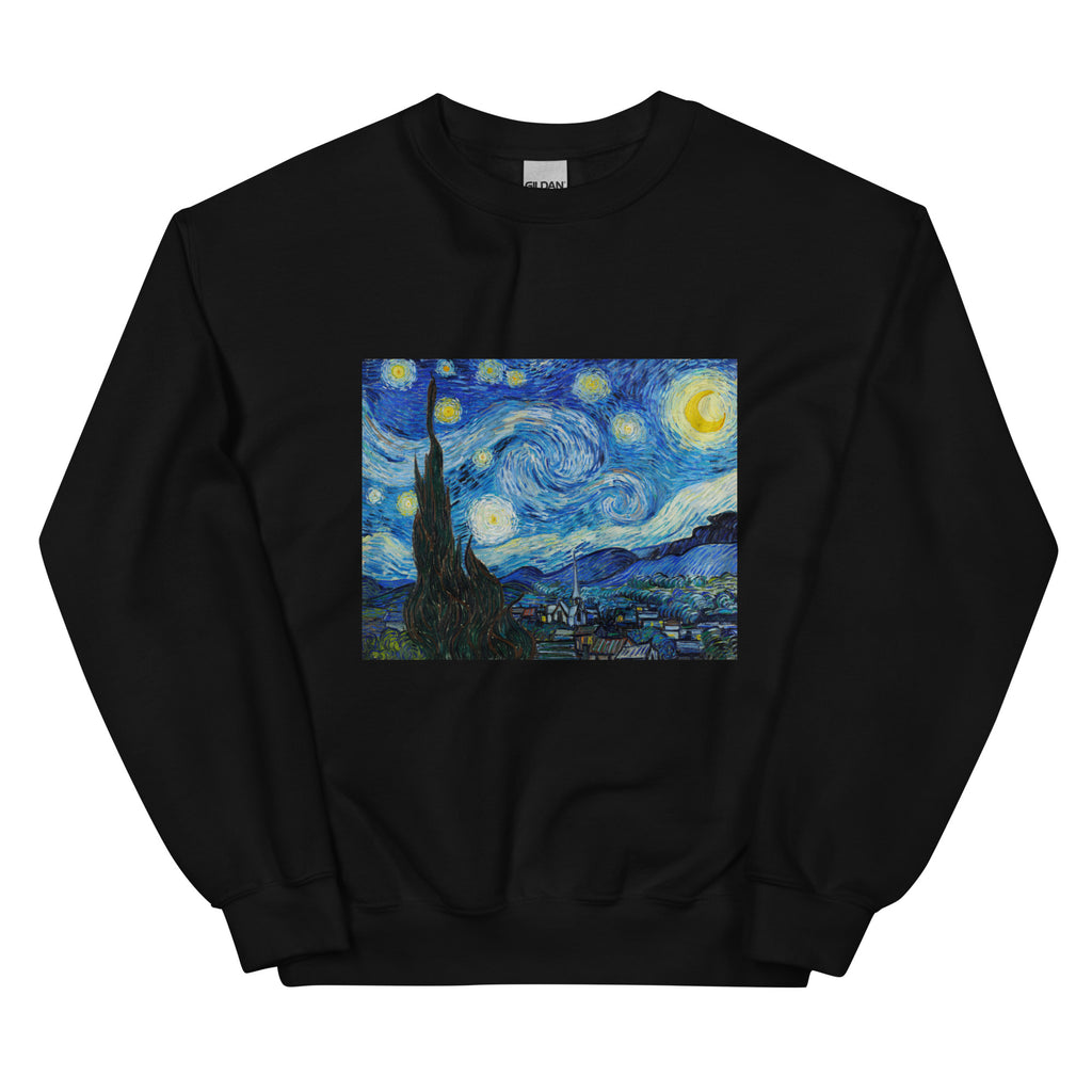 Black Sweater Vincent Van Gogh S The Starry Night Famous Painting Essential