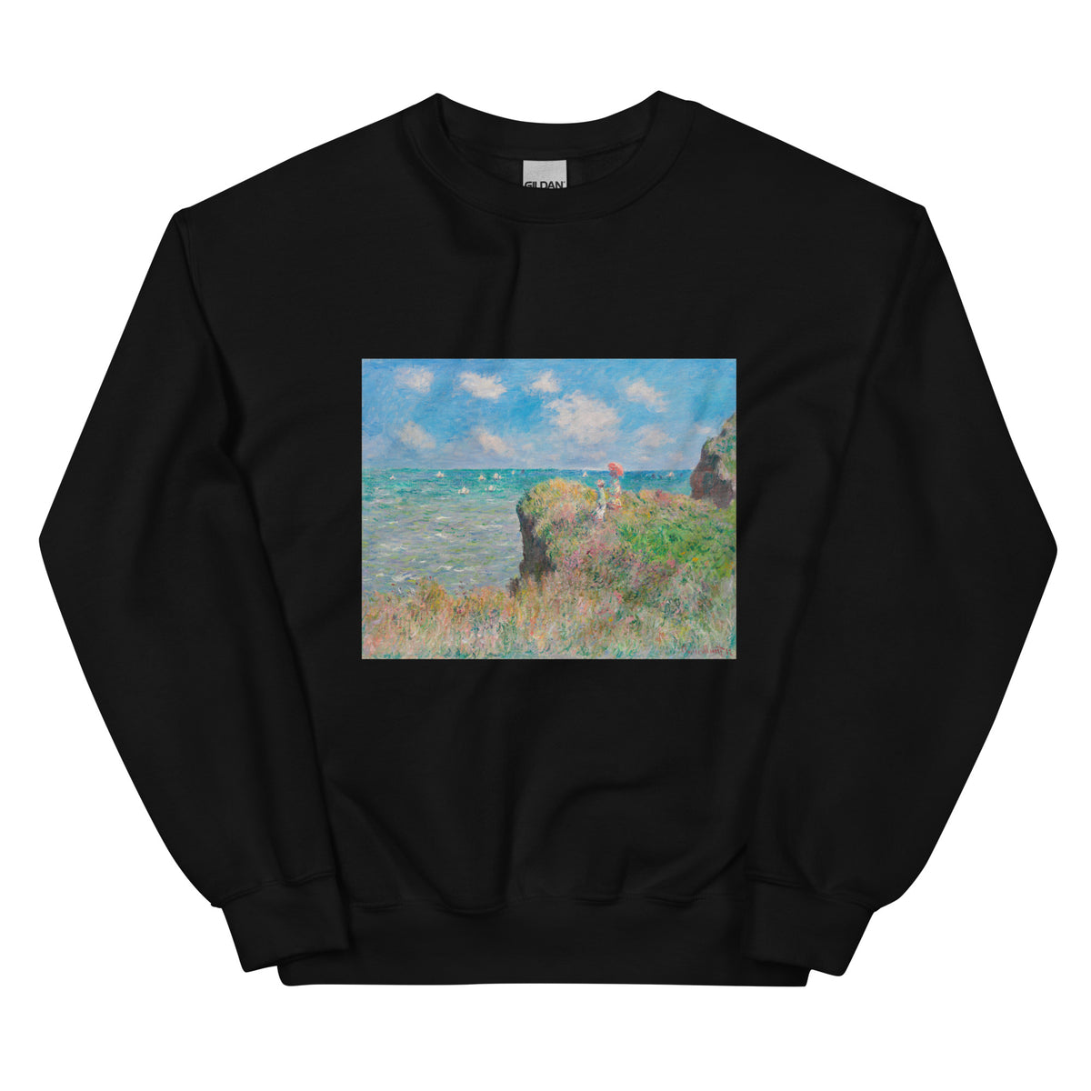 Black Sweater Cliff Walk At Pourville Essential