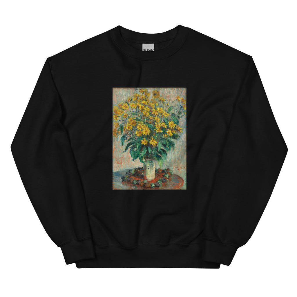 Black Sweater Jerusalem Artichoke Flowers Essential