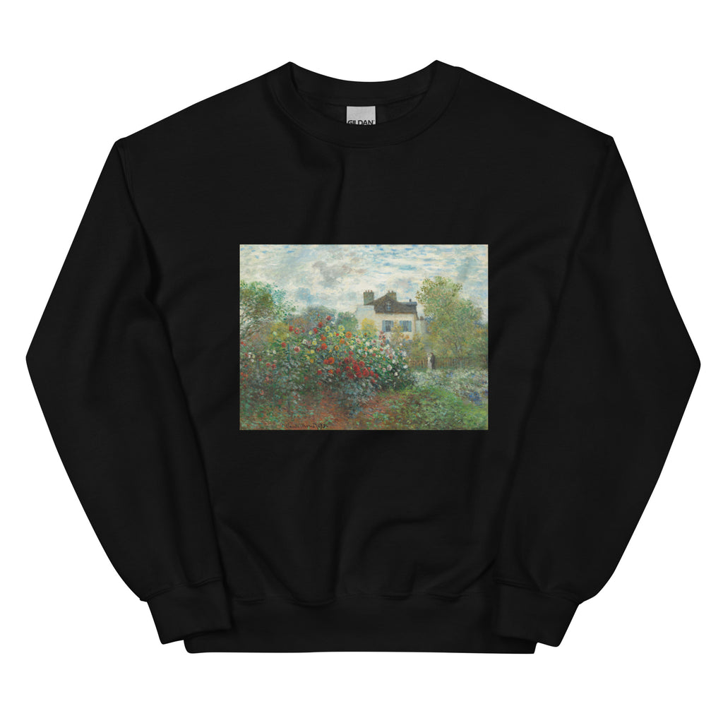 Black Sweater The Artist S Garden In Argenteuil A Corner Of The Garden With Dahlias Essential