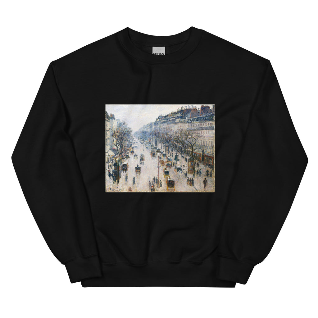 Black Sweater The Boulevard Montmartre On A Winter Morning Essential
