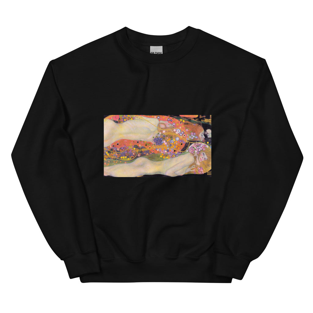 Black Sweater Gustav Klimt Water Serpents II Famous Painting Essential