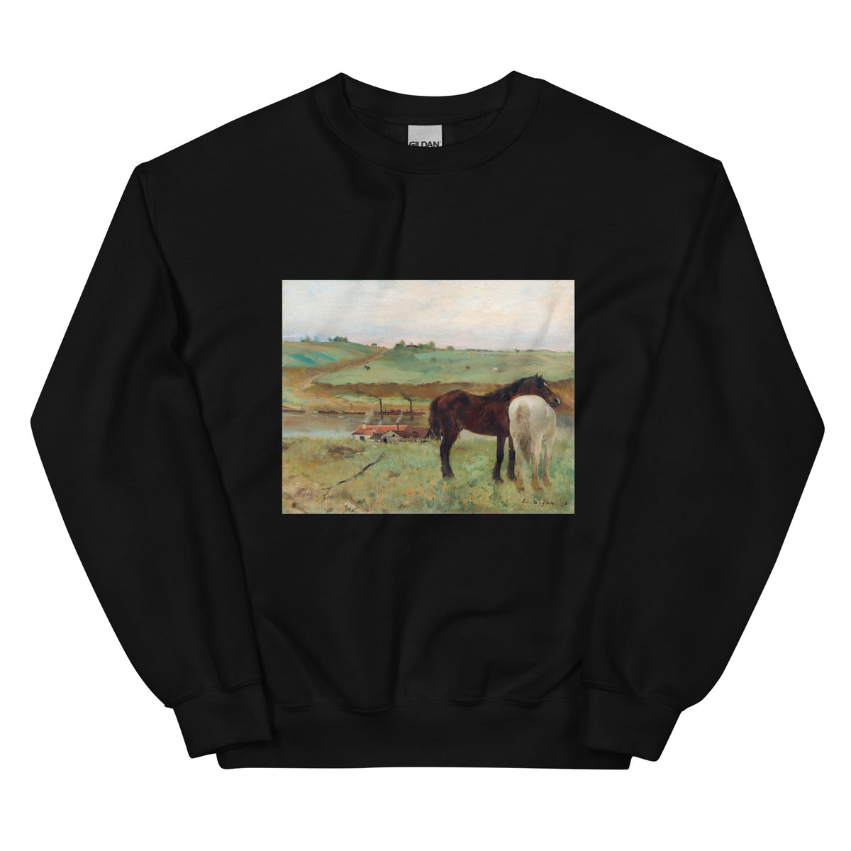 Black Sweater Horse In A Meadow Essential