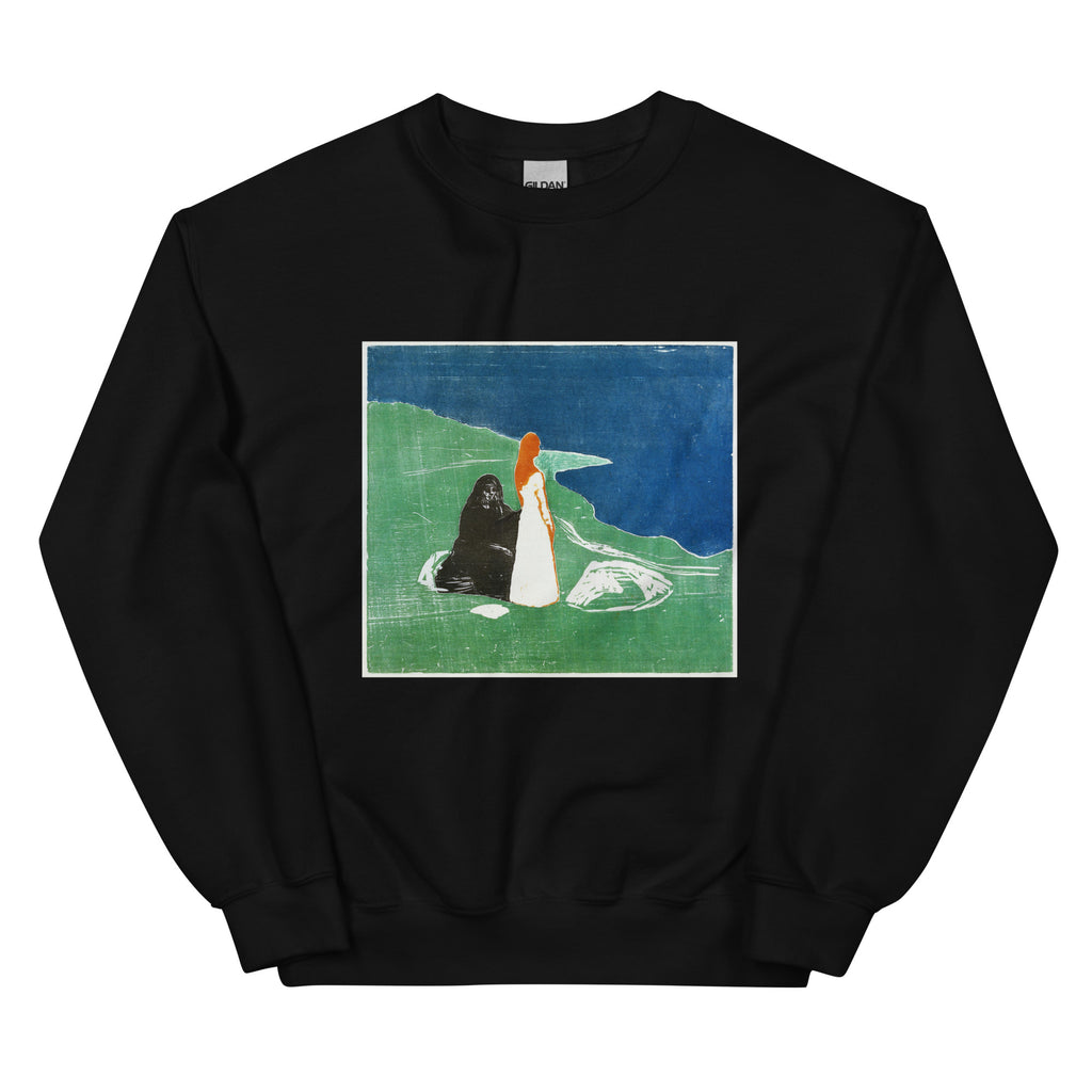 Black Sweater Two Women On The Shore Essential