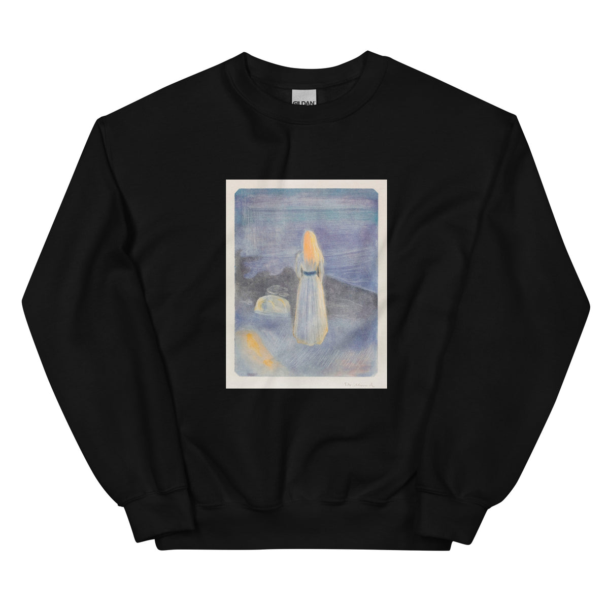 Black Sweater Young Woman On The Beach Essential
