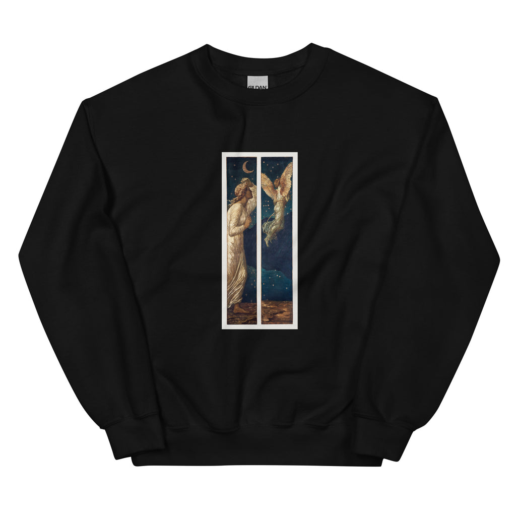 Black Sweater Cupid Flying Away Essential