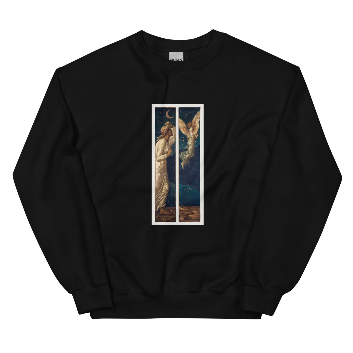 Black Sweater Cupid Flying Away Essential