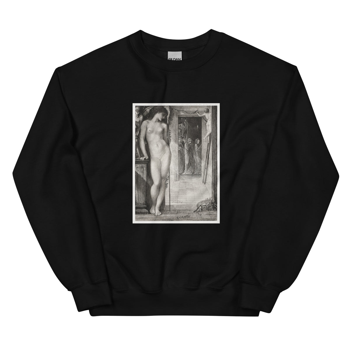 Black Sweater Venus Epithalamia Print Essential