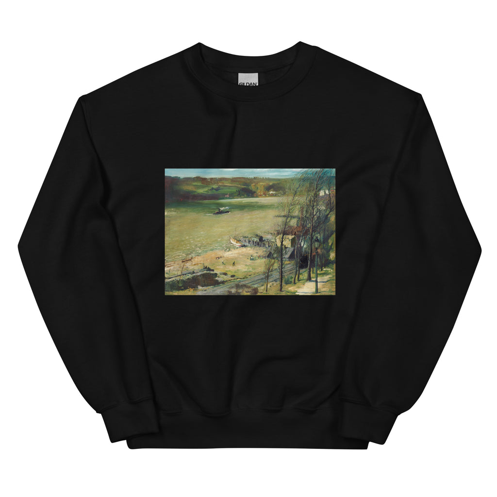 Black Sweater Up The Hudson Print Essential