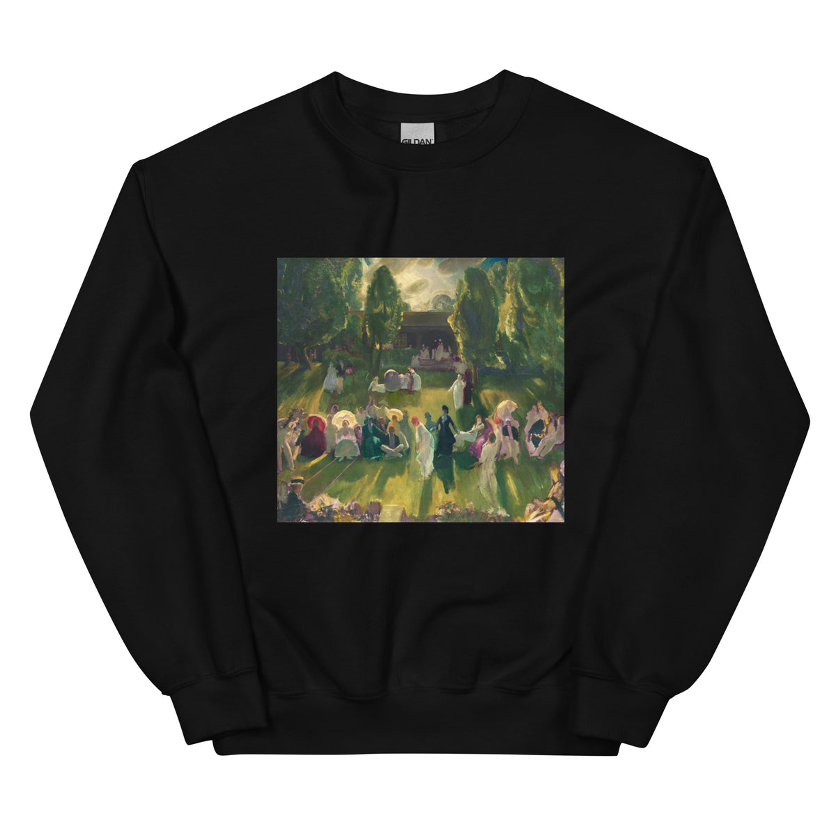 Black Sweater Tennis At Newport Print Essential