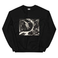 Black Sweater Two Mythical Animals Print Essential
