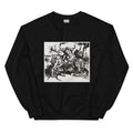 Black Sweater Lion Hunt Print Essential