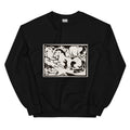 Black Sweater Resting Horses Print Essential