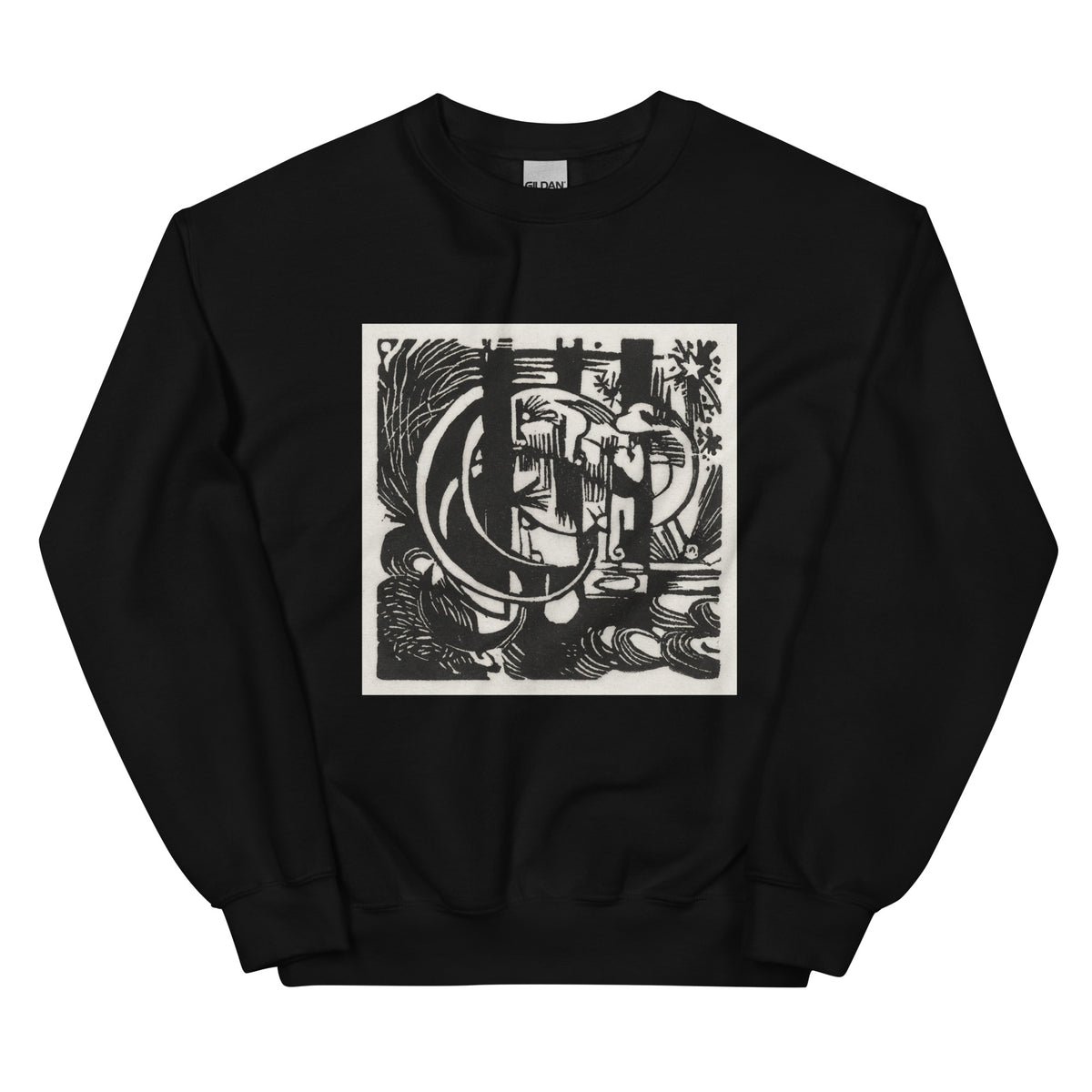 Black Sweater Lizards Print Essential