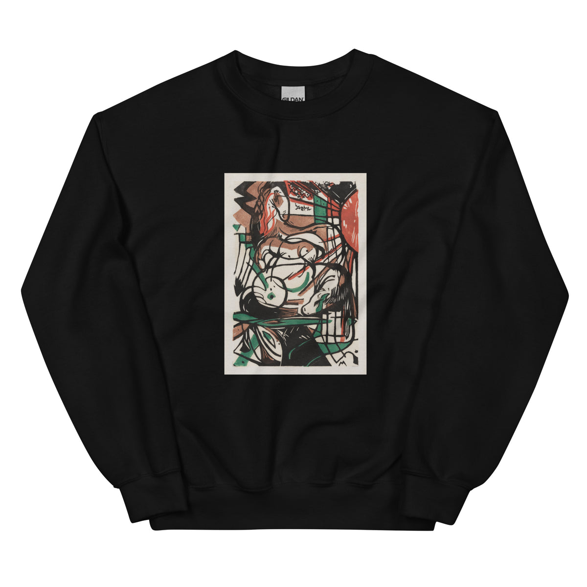 Black Sweater The Birth Of Horses Print Essential