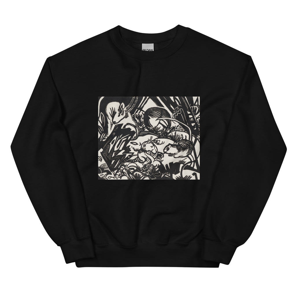 Black Sweater From The Animal Legend Genius Print Essential