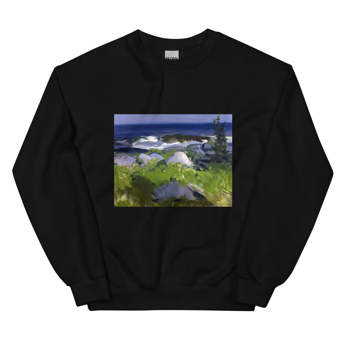 Black Sweater Vine Clad Shore Monhegan Island Essential