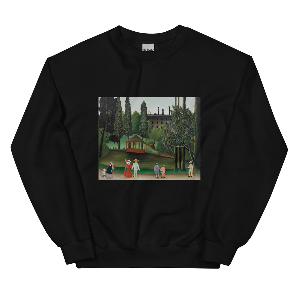 Black Sweater View Of Montsouris Park The Kiosk Vue Du Parc Montsouris Le Kiosque Essential