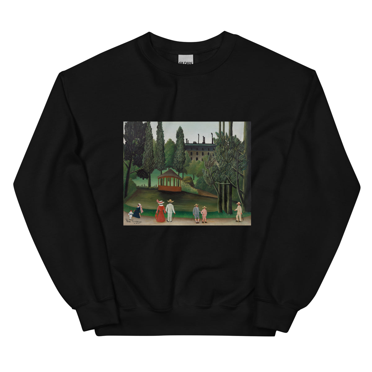 Black Sweater View Of Montsouris Park The Kiosk Vue Du Parc Montsouris Le Kiosque Essential
