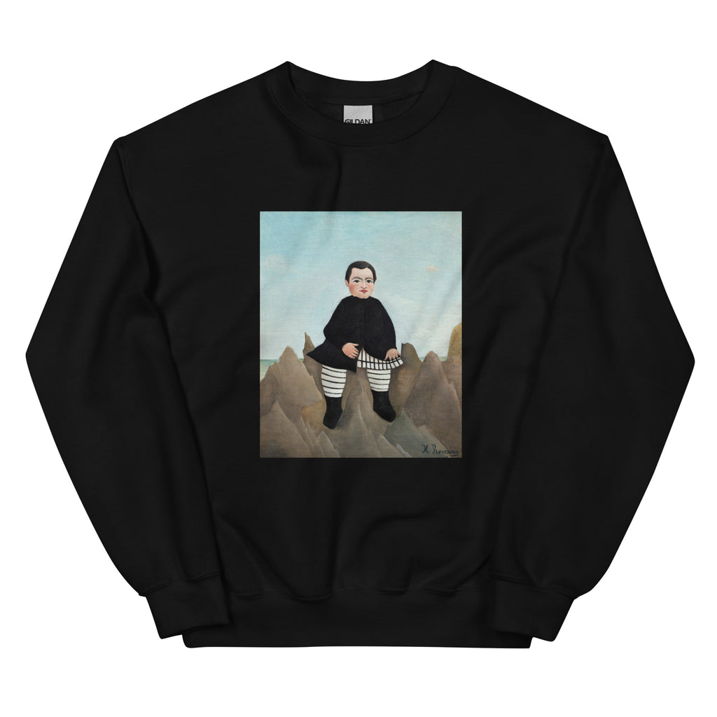 Black Sweater Boy On The Rocks - Henri Rousseau 1895 Essential