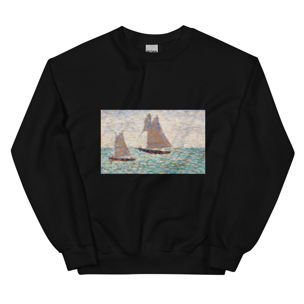 Black Sweater Two Sailboats At Grandcamp Deux Voiliers A Grandcamp Essential