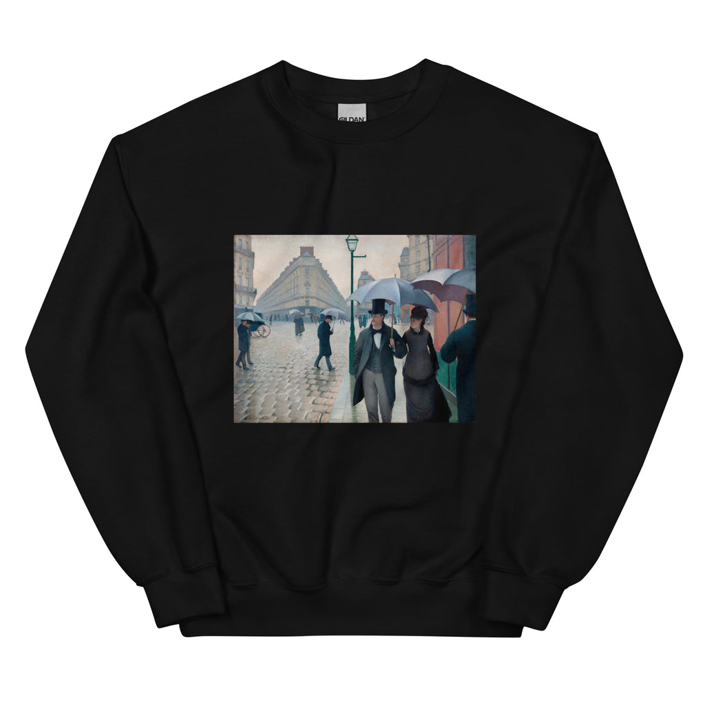 Black Sweater Paris Street Rainy Day Essential