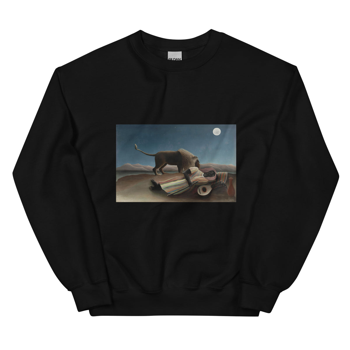 Black Sweater Henri Rousseau The Sleeping Gypsy La Bohemienne Endormie Famous Painting Essential