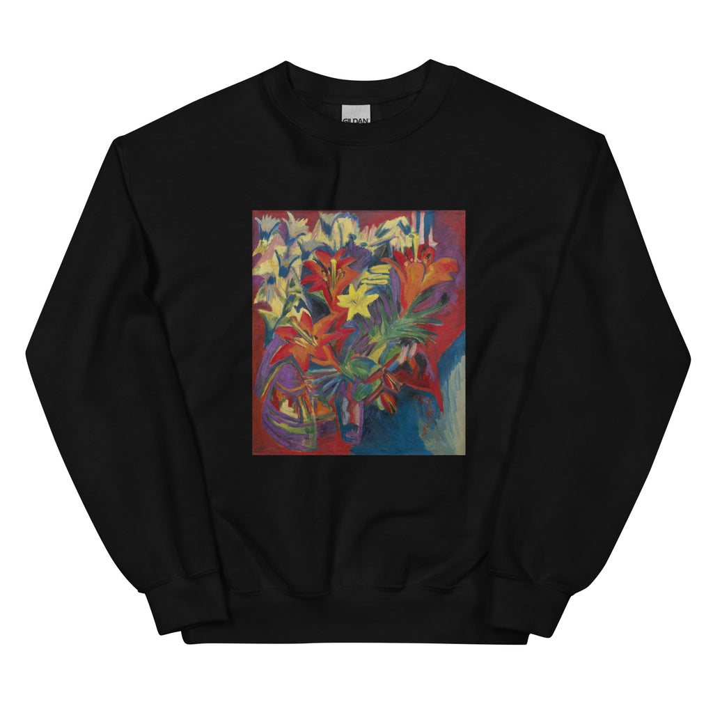 Black Sweater Ernst Ludwig Kirchner Still Life With Lilies Famous Painting Essential