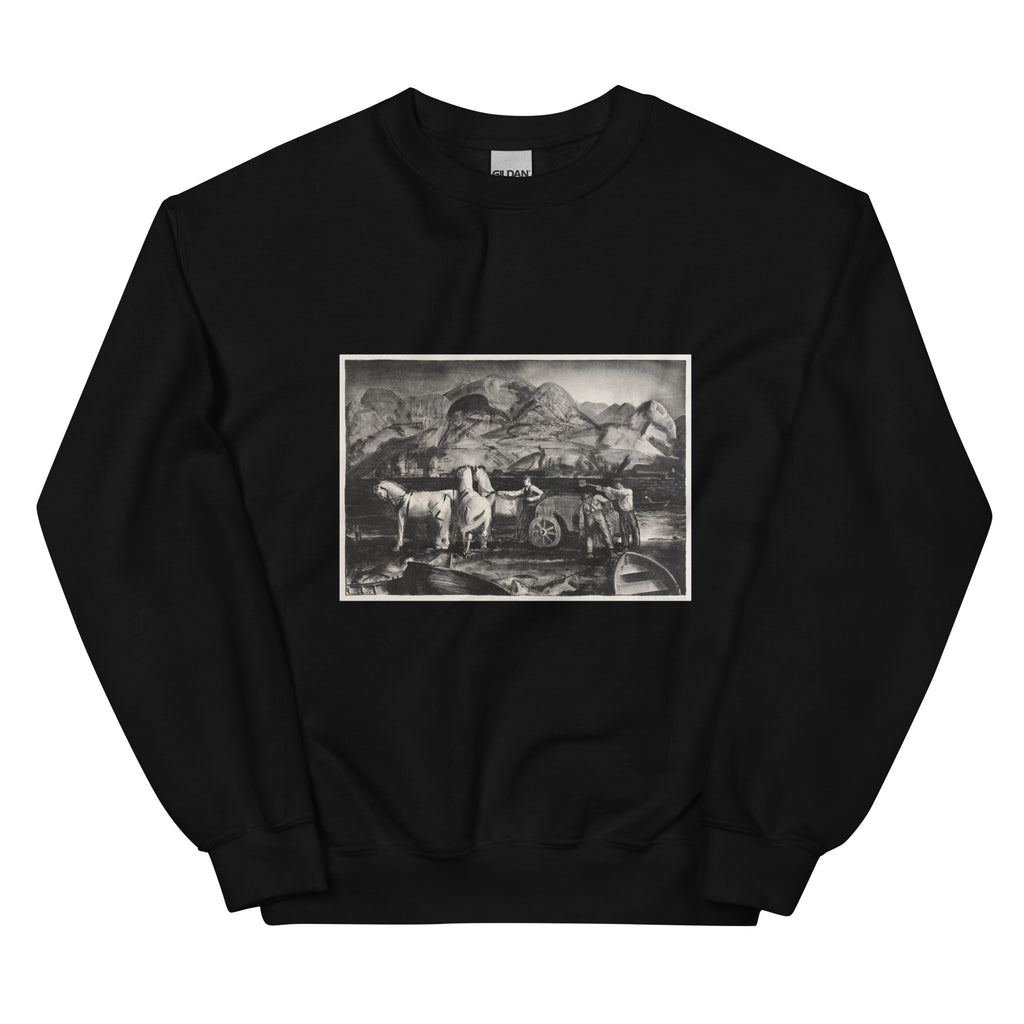 Black Sweater The Sand Team Print Essential
