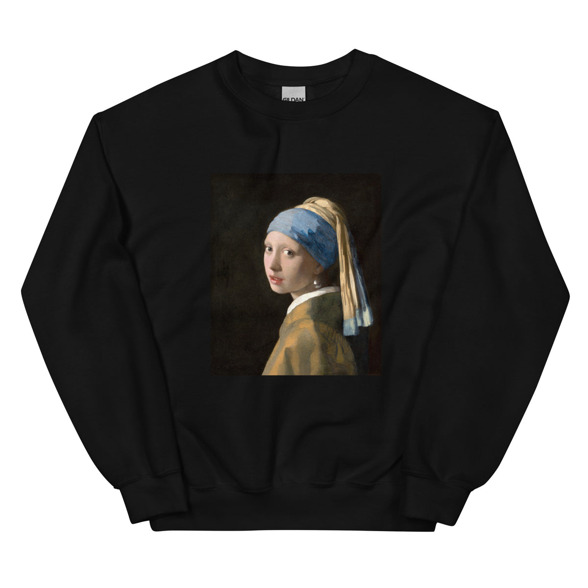 Black Sweater Johannes Vermeer Girl With A Pearl Earring Famous Painting Essential