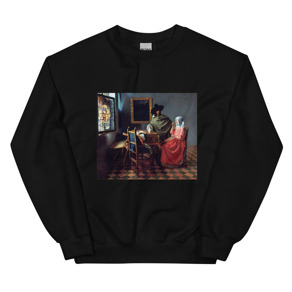 Black Sweater Johannes Vermeer The Wine Glass Famous Painting Essential