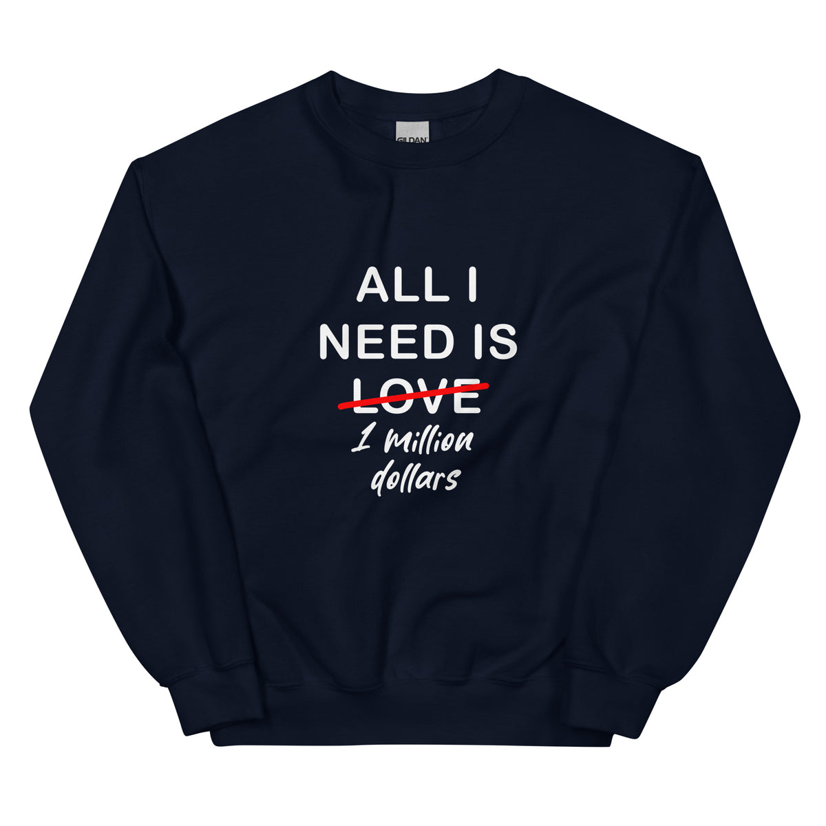 Navy Sweater All I Need Is 1 Million Dollars Essential