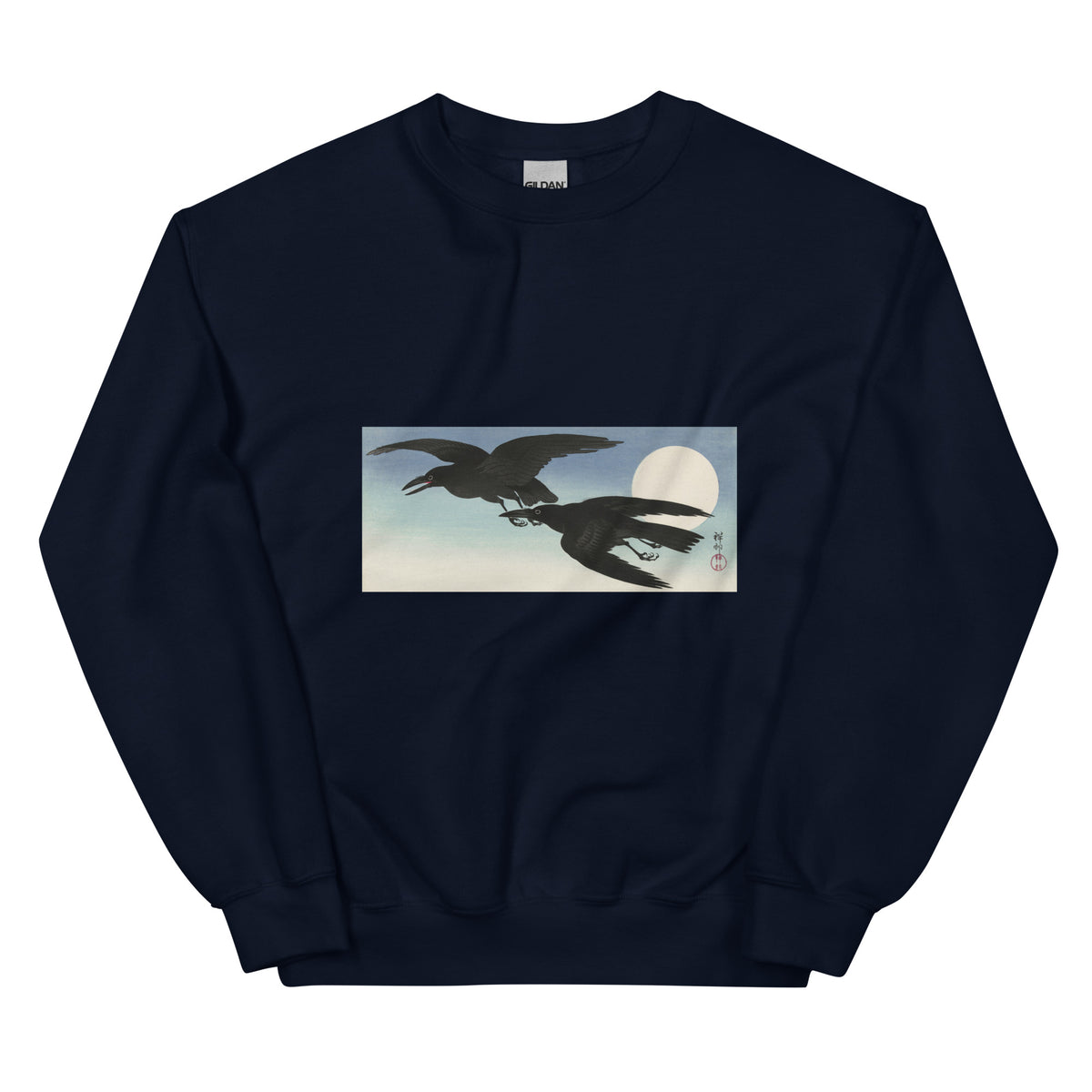 Navy Sweater Crows At Full Moon - Ohara Koson 1925 Essential