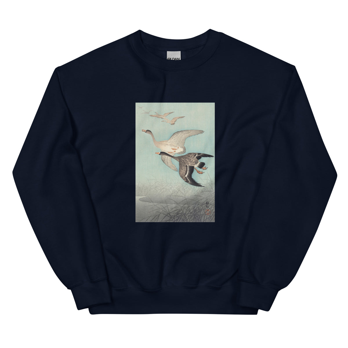 Navy Sweater Great Geese In Flight - Ohara Koson 1925 Essential