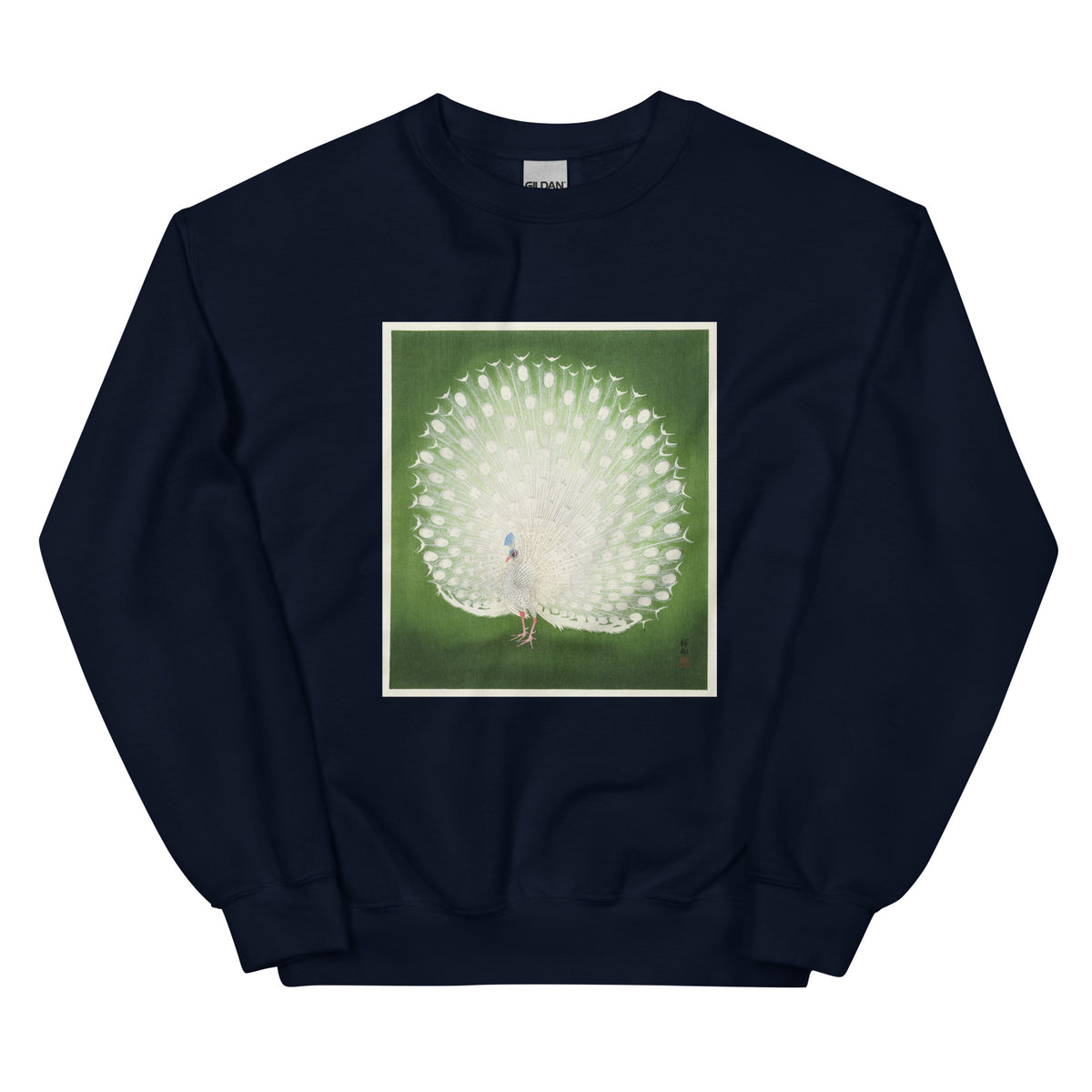 Navy Sweater Peacock - Ohara Koson 1925 Essential