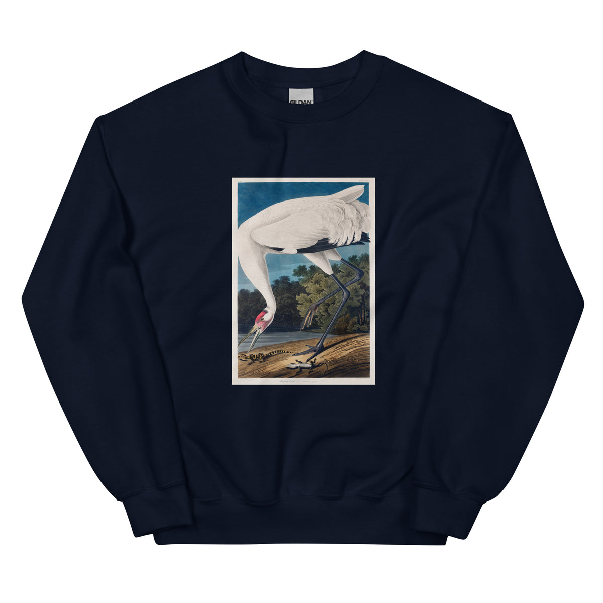 Navy Sweater Hooping Crane Essential