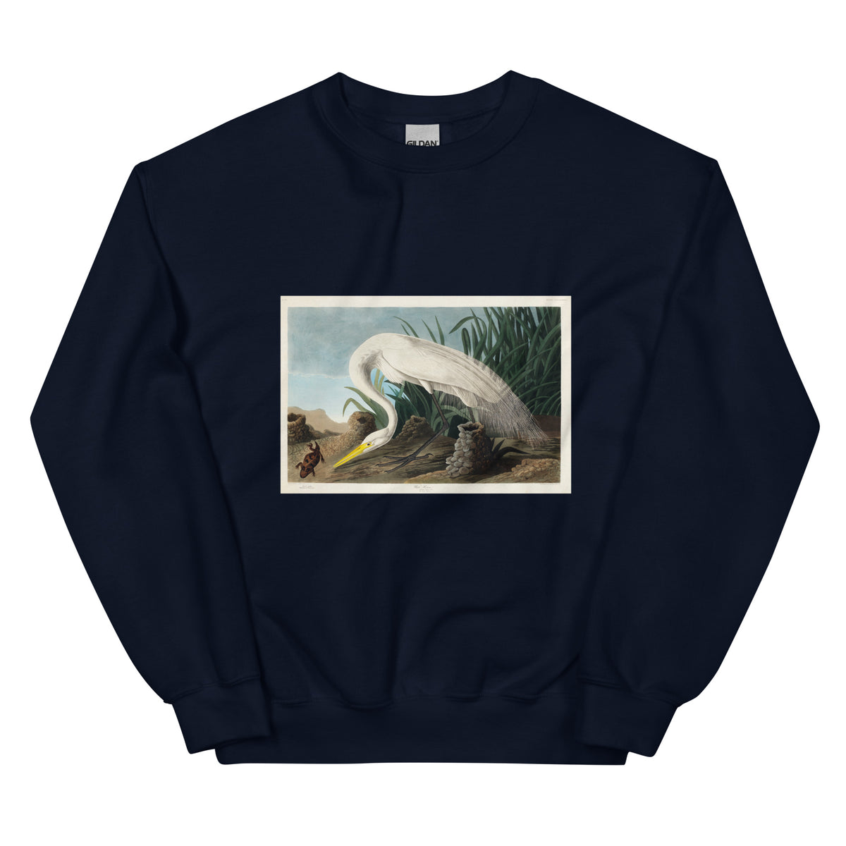 Navy Sweater White Heron Essential