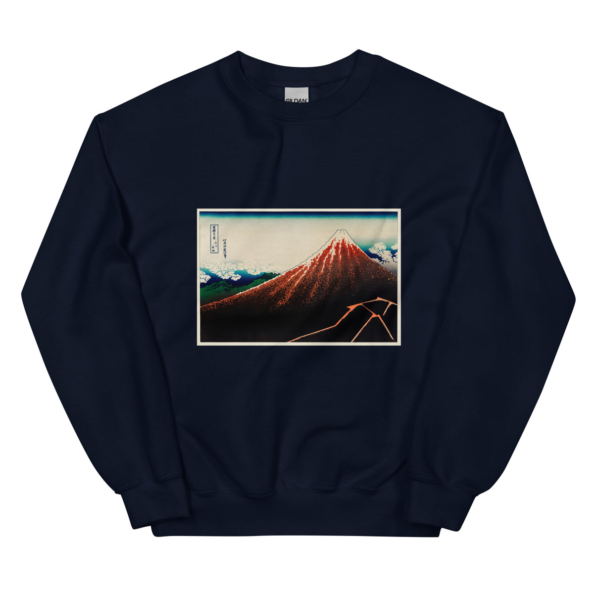 Navy Sweater Sanka Hakuu - Katsushika Hokusai 1760 Essential