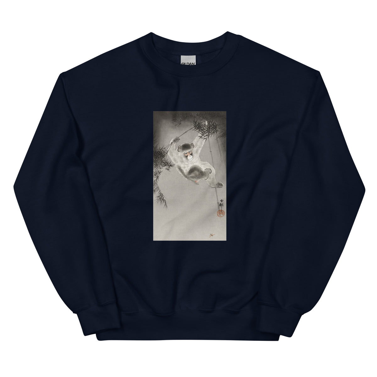 Navy Sweater Monkey Hanging - Ohara Koson 1900 Essential