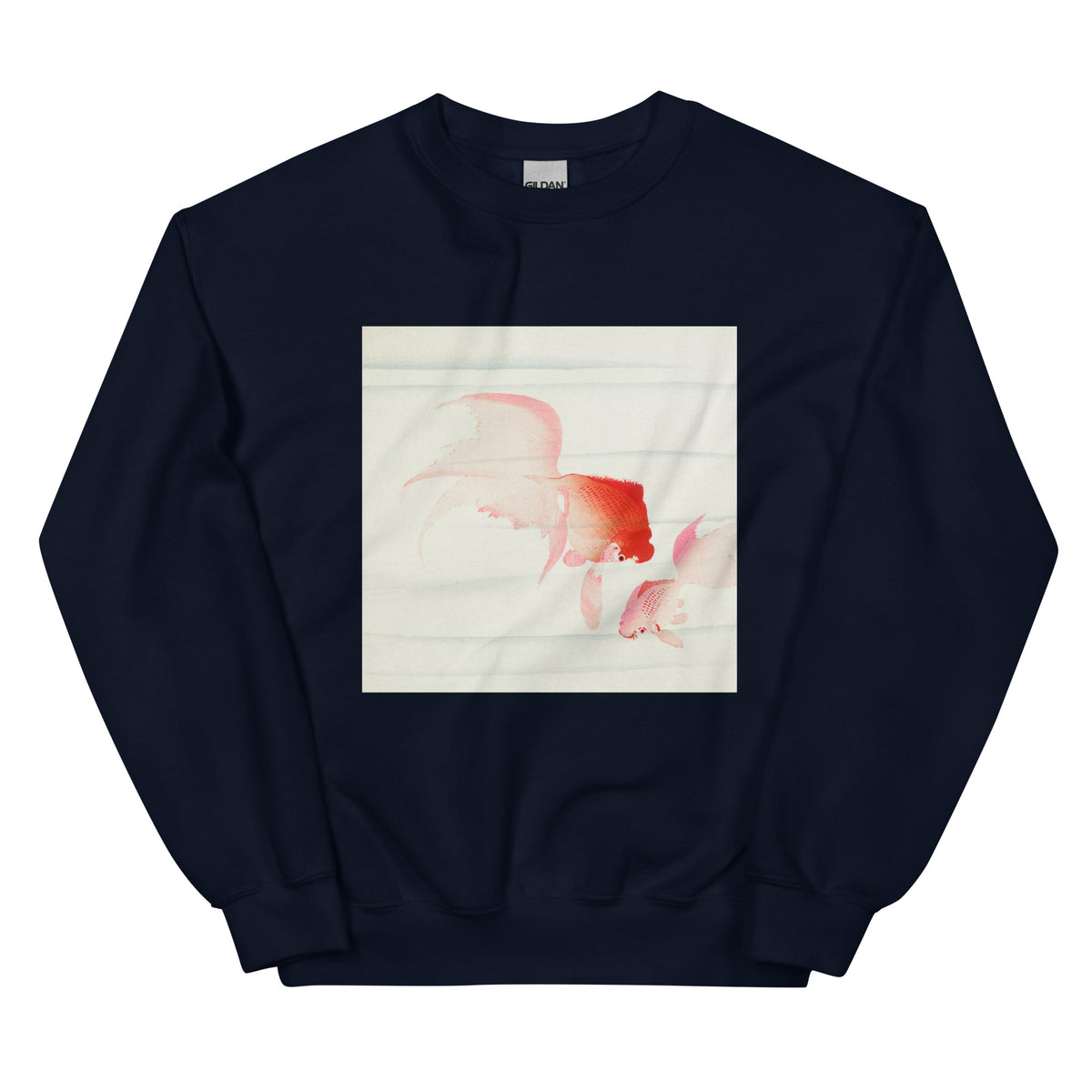 Navy Sweater Gold Fish - Ohara Koson 1900 Essential