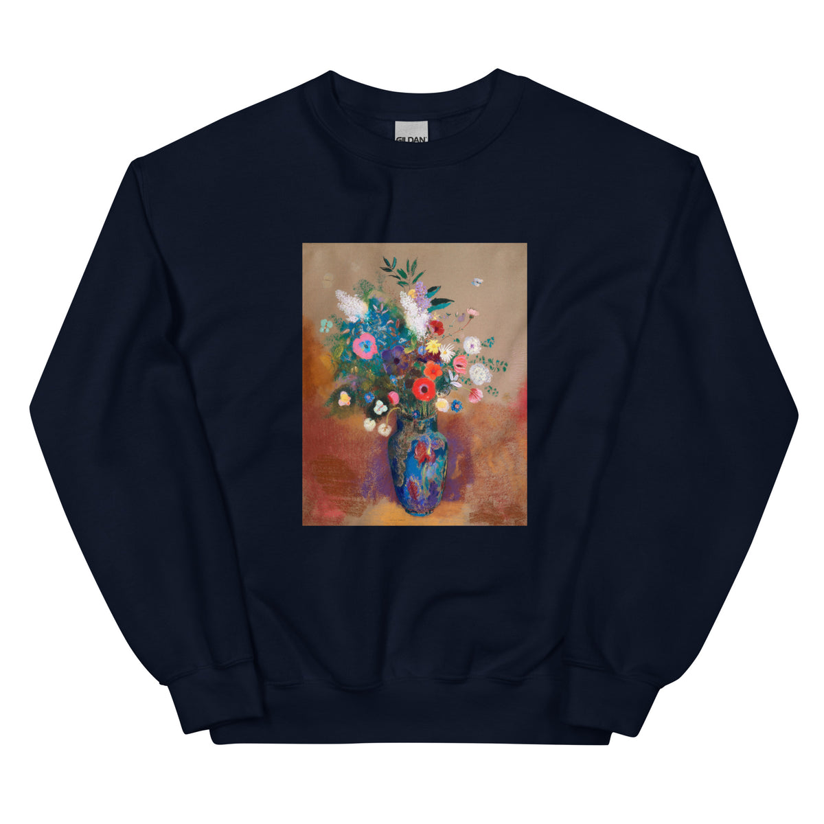Navy Sweater Bouquet Of Flowers 1900 1905 Essential