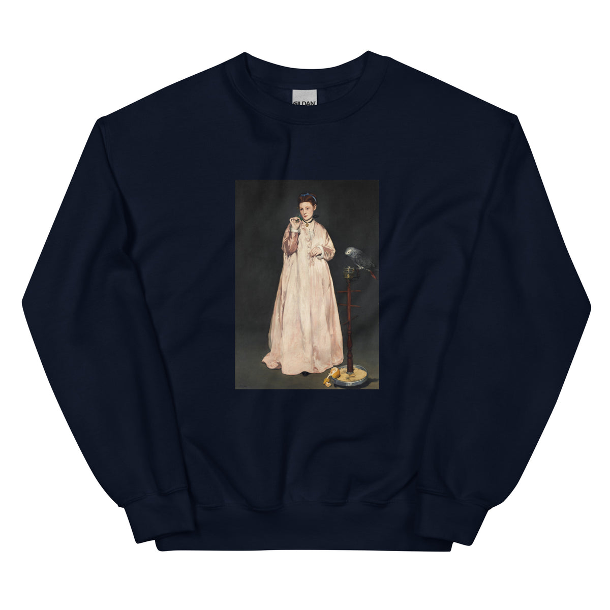 Navy Sweater Young Lady In 1866 Painting In High Resolution Essential