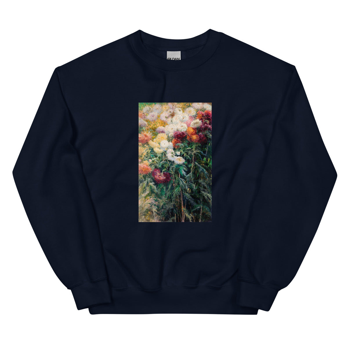 Navy Sweater Chrysanthemums In The Garden At Petit Gennevilliers Painting In High Resolution Essential