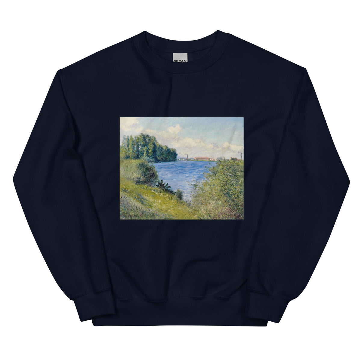 Navy Sweater The Seine At Argenteuil Painting In High Resolution Essential