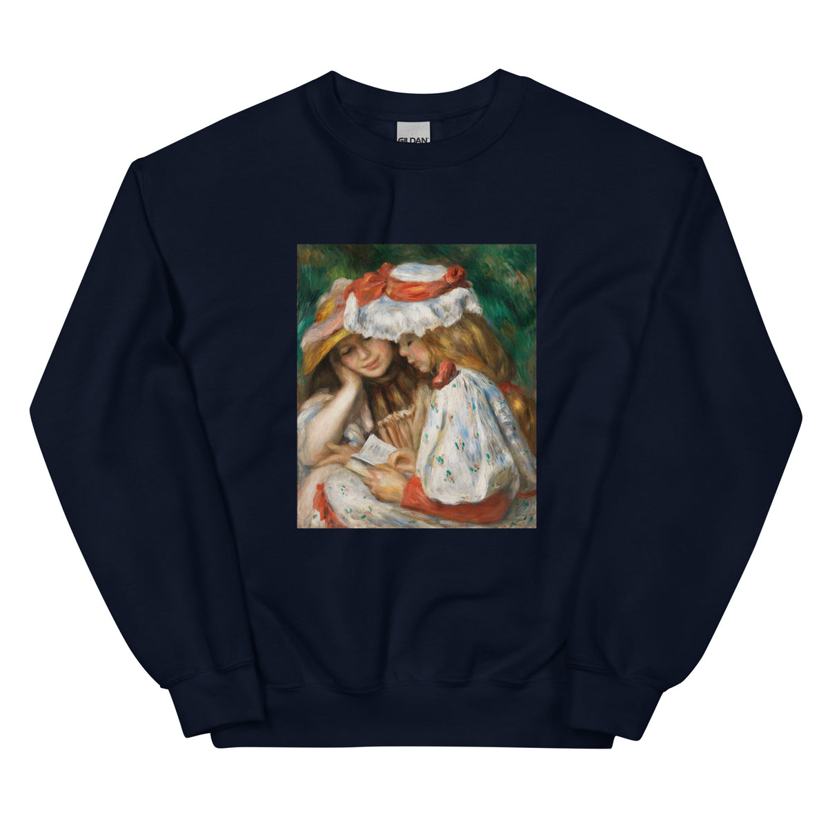 Navy Sweater Two Girls Reading C 1890 1891 Essential
